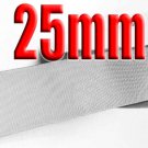 # 007 Shell Grey Color 25mm Wide 5 Yards Grosgrain Ribbon #6600-X5 Yards For Wedding Cake