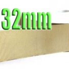 #837 Latte Color Black 32mm Wide 5 Yards Grosgrain Ribbon #6600-X5 Yards