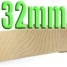 #835 Tan Color Black 32mm Wide 5 Yards Grosgrain Ribbon #6600-X5 Yards