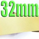 #824 Buttermilk Color Black 32mm Wide 5 Yards Grosgrain Ribbon #6600-X5 Yards