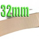 #823 Taupe Color Black 32mm Wide 5 Yards Grosgrain Ribbon #6600-X5 Yards