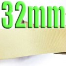 #810 Ivory Color Black 32mm Wide 5 Yards Grosgrain Ribbon #6600-X5 Yards