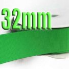 #552 Fern Green Color Black 32mm Wide 5 Yards Grosgrain Ribbon #6600-X5 Yards