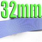 #447 lris Color Black 32mm Wide 5 Yards Grosgrain Ribbon #6600-X5 Yards