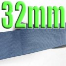 #363 Smoke Blue Color Black 32mm Wide 5 Yards Grosgrain Ribbon #6600-X5 Yards