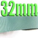 #331 Nile Blue Color Black 32mm Wide 5 Yards Grosgrain Ribbon #6600-X5 Yards