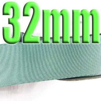 #331 Nile Blue Color Black 32mm Wide 5 Yards Grosgrain Ribbon #6600-X5 Yards