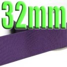 #285 Plum Color Black 32mm Wide 5 Yards Grosgrain Ribbon #6600-X5 Yards