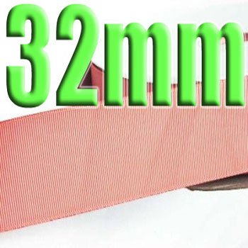 #160 Dusty Rose Color Black 32mm Wide 5 Yards Grosgrain Ribbon #6600-X5 Yards