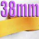 # 660 Yellow Gold Color  38mm Wide 5 Yards Grosgrain Ribbon #6600-X5 Yards for Gift Wraps