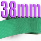 # 583 Parrot Green Color  38mm Wide 5 Yards Grosgrain Ribbon #6600-X5 Yards for Gift Wraps