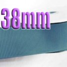 # 338 Antique Blue Color  38mm Wide 5 Yards Grosgrain Ribbon #6600-X5 Yards for Gift Wraps