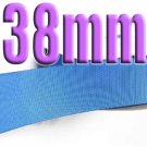 # 337 Capri Blue Color  38mm Wide 5 Yards Grosgrain Ribbon #6600-X5 Yards for Gift Wraps