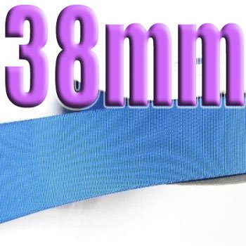 # 337 Capri Blue Color  38mm Wide 5 Yards Grosgrain Ribbon #6600-X5 Yards for Gift Wraps