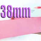#155 Geranium Pink Color 38mm Wide 5 Yards Grosgrain Ribbon #6600-X5 Yards for Gift Wraps