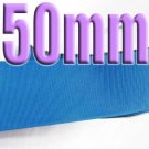 #327 Aegean Blue Color 50mm Wide 5 Yards Grosgrain Ribbon #6600-X5 Yards
