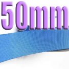 #337 Capri Blue Color 50mm Wide 5 Yards Grosgrain Ribbon #6600-X5 Yards