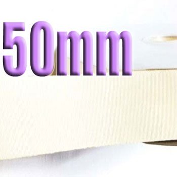 #820 Candlelight Color 50mm Wide 5 Yards Grosgrain Ribbon #6600-X5 Yards