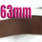 # 870 Friar Brown Color 63mm Wide 5 Yards Grosgrain Ribbon #6600-X5 Yards