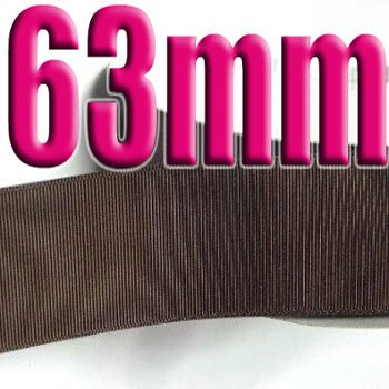 # 850 Brown Color 63mm Wide 5 Yards Grosgrain Ribbon #6600-X5 Yards