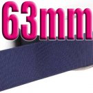 # 371 lnk Blue Color 63mm Wide 5 Yards Grosgrain Ribbon #6600-X5 Yards