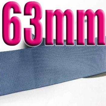 # 363 Smoke Blue Color 63mm Wide 5 Yards Grosgrain Ribbon #6600-X5 Yards