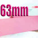 # 155 Geranium Pink Color 63mm Wide 5 Yards Grosgrain Ribbon #6600-X5 Yards