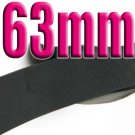 # 030 Black Color 63mm Wide 5 Yards Grosgrain Ribbon #6600-X5 Yards