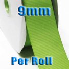 Bud Green Color #549 Grosgrain Ribbon Wholesale 9mm 100 Yards per Roll for Wedding Decorating