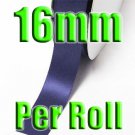 # 371 Lnk Blue Color 16mm 100 Yards Double Faced Satin Ribbon #28800-XReel for Wholesale