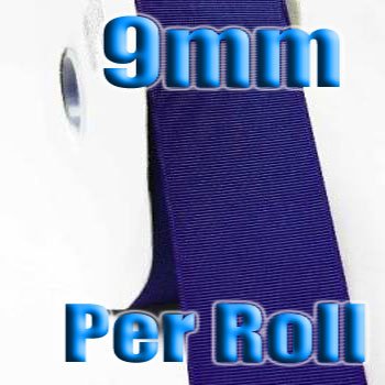 Cobalt Blue Color Grosgrain Ribbon Wholesale 9mm 100 Yards per Roll for Wedding Decorating #329