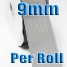 Light Silver Grosgrain Ribbon Wholesale 9mm 100 Yards per Roll for Wedding Decorating#009