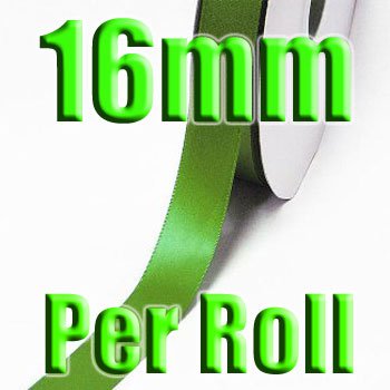 #548 Kiwi Color 16mm 100 Yards Double Faced Satin Ribbon #28800-XReel for Wholesale