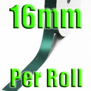 # 589 Hunter Color 16mm 100 Yards Double Faced Satin Ribbon #28800-XReel for Wholesale