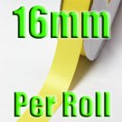 # 640 Lemon Color 16mm 100 Yards Double Faced Satin Ribbon #28800-XReel for Wholesale