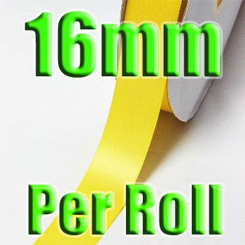# 645 Daffodil Color 16mm 100 Yards Double Faced Satin Ribbon #28800-XReel for Wholesale