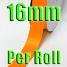 # 668 Tangerine Color 16mm 100 Yards Double Faced Satin Ribbon #28800-XReel for Wholesale