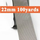 Silver Color #012 Grosgrain Ribbon Wholesale 22mm 7/8" 100 Yards per Roll for Wedding