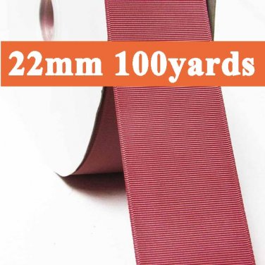 Colonial Rose Color #168 Grosgrain Ribbon Wholesale 22mm 7/8" 100 Yards per Roll for Wedding