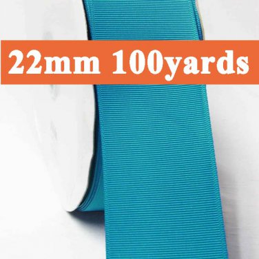 Methyl Blue Color #326 Grosgrain Ribbon Wholesale 22mm 7/8" 100 Yards per Roll for Wedding