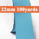 Lsland Blue Color #328 Grosgrain Ribbon Wholesale 22mm 7/8" 100 Yards per Roll for Wedding