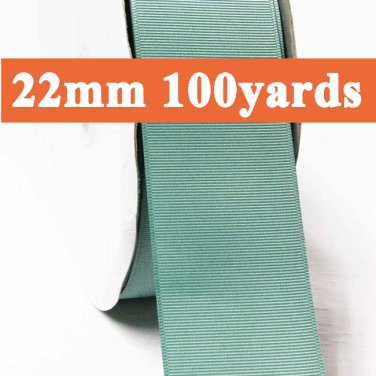 Nile Blue Color #331 Grosgrain Ribbon Wholesale 22mm 7/8" 100 Yards per Roll for Wedding