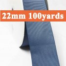 Smoke Blue Color #363 Grosgrain Ribbon Wholesale 22mm 7/8" 100 Yards per Roll for Wedding