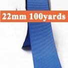 Batlk Blue Color #366 Grosgrain Ribbon Wholesale 22mm 7/8" 100 Yards per Roll for Wedding