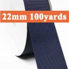 Navy Color #370 Grosgrain Ribbon Wholesale 22mm 7/8" 100 Yards per Roll for Wedding