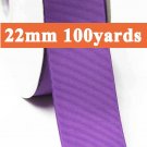 Grape Color #463 Grosgrain Ribbon Wholesale 22mm 7/8" 100 Yards per Roll for Wedding