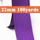 Purple Color #465 Grosgrain Ribbon Wholesale 22mm 7/8" 100 Yards per Roll for Wedding