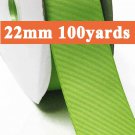 Bud Green Color #549 Grosgrain Ribbon Wholesale 22mm 7/8" 100 Yards per Roll for Wedding