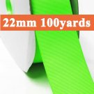 Acid Green Color #556 Grosgrain Ribbon Wholesale 22mm 7/8" 100 Yards per Roll for Wedding