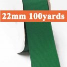 Forest Green  Color #587 Grosgrain Ribbon Wholesale 22mm 7/8" 100 Yards per Roll for Wedding